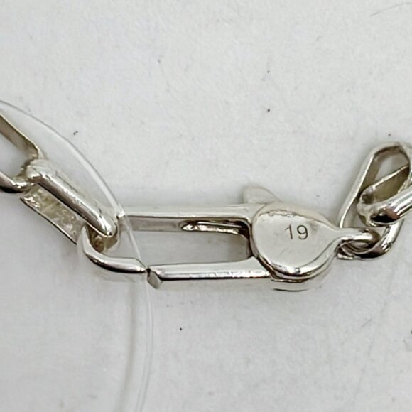 Gucci interlocking Silver 925 GG Charm Bracelet square link Chain - Picture 6 of 6